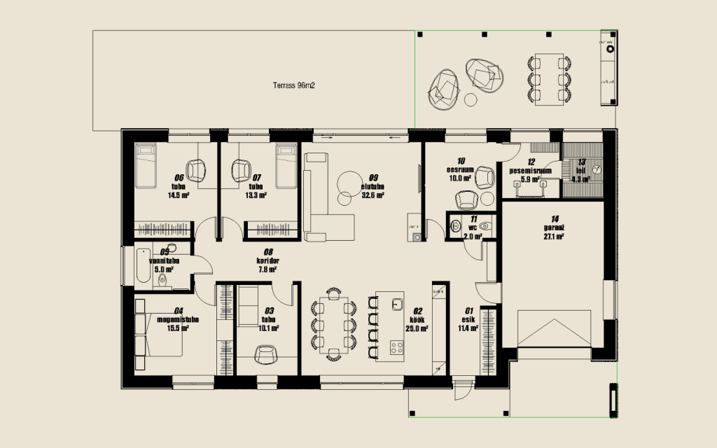Kvaliteetsed eramud ilma moodullahendusteta. Must karp, valge karp või võtmed kätte majad 85 kuni 185 m². Tutvu projektide ja hinnakirjaga.