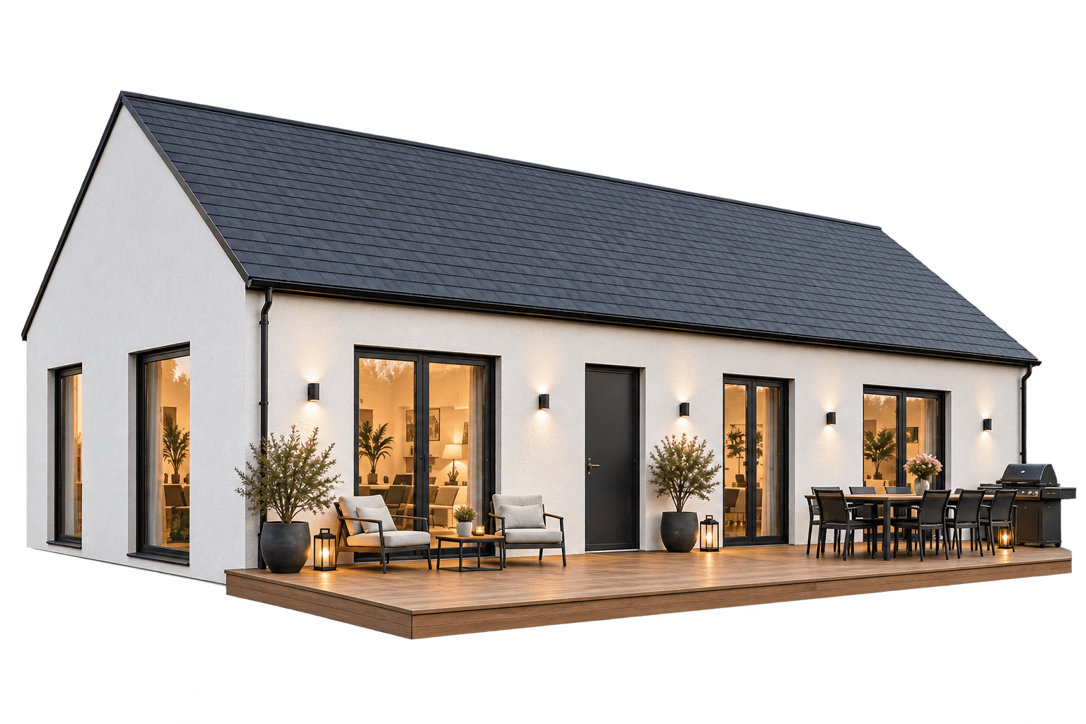85 kuni 185 m² kivimajad